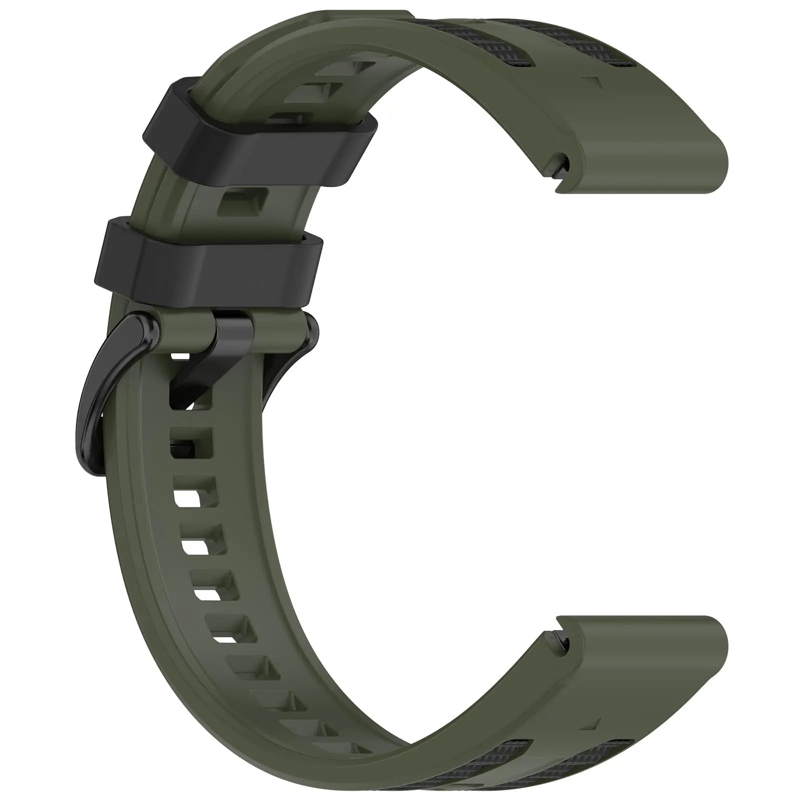 Garmin Fenix 5/6 Sport Grain Strap (Army Green/Black)