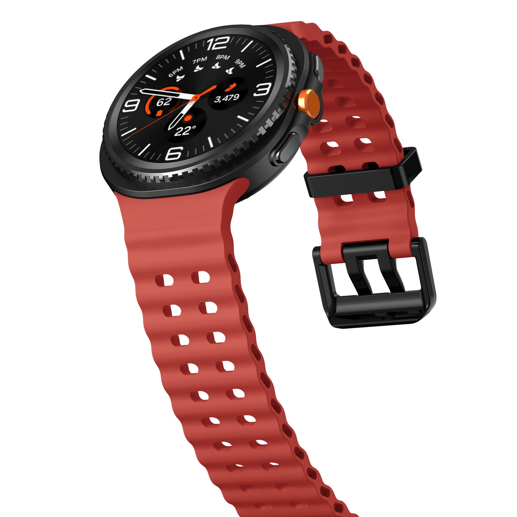 Bracelet Ocean Samsung Galaxy Watch 8 - 44mm (rouge)