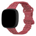 Bracelet silicone avec motif Fitbit Sense 2 (rouge)