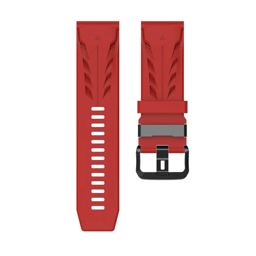 Bracelet silicone race Garmin Quatix 8 Pro - 47mm (rouge)