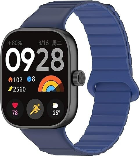 Bracelet silicone magnétique Redmi Watch 4 (Bleu Duo)