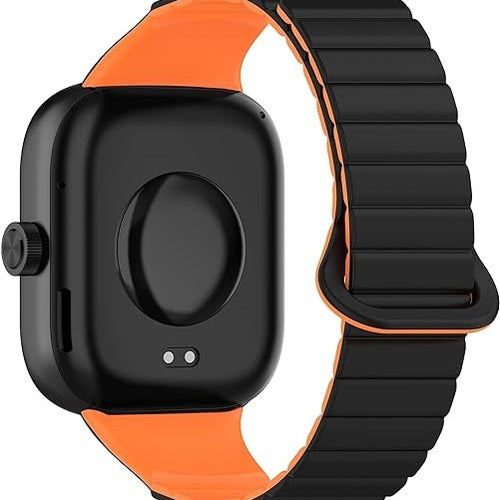 Xiaomi Smart Band 10 Pro Magnetic Silicone Strap (Black/Orange)