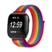 Bracelet nylon Fitbit Versa (arc-en-ciel)