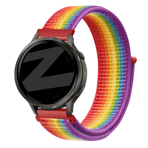 Bandz Bracelet nylon à boucle Garmin Approach J1 (arc-en-ciel)