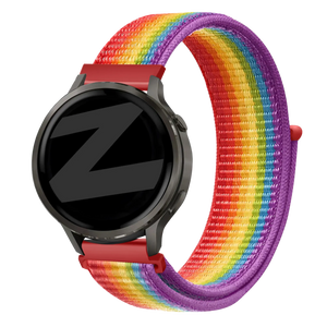 Bandz Garmin Venu 4 - 41mm Nylon Loop Strap (Rainbow)