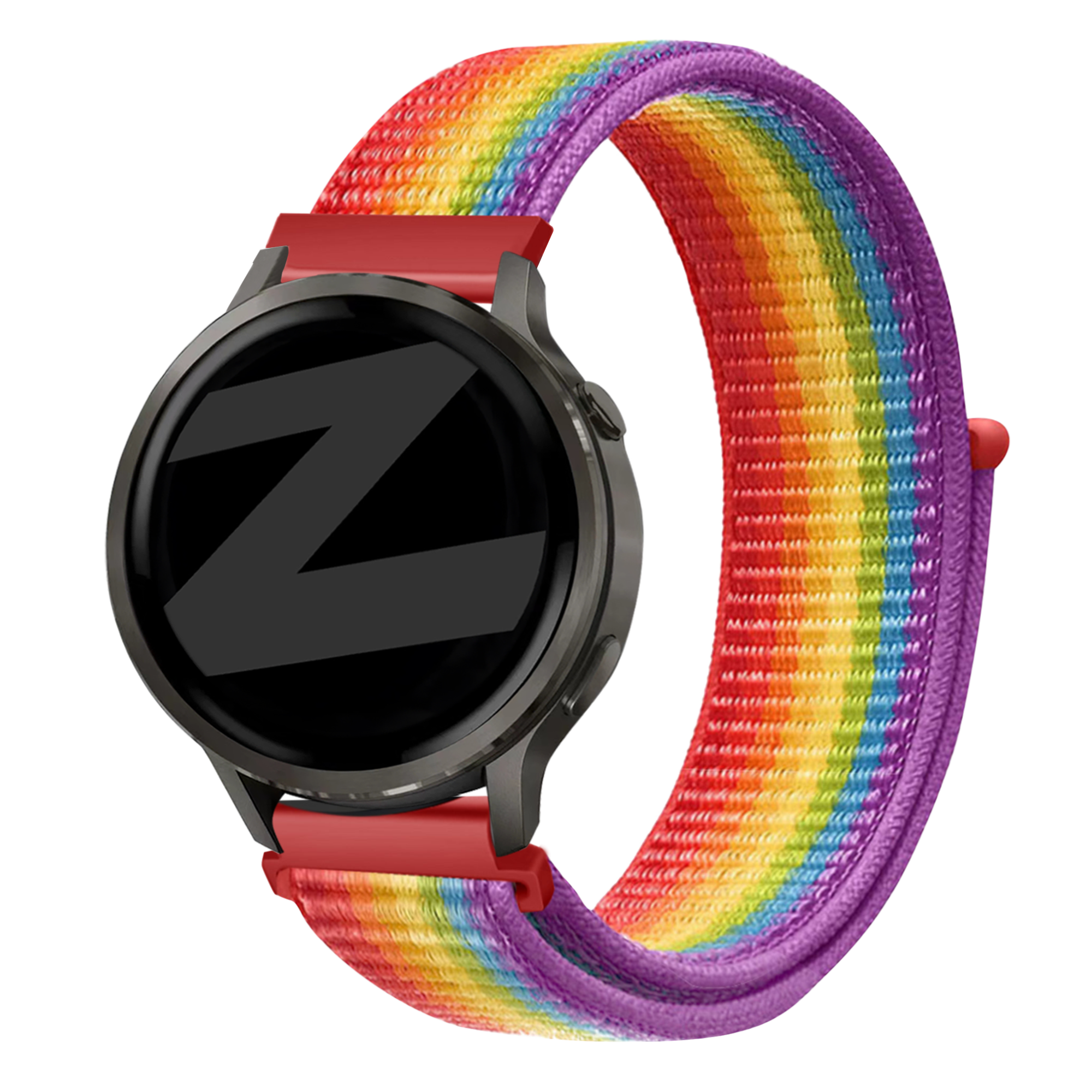 Bandz Bracelet nylon Loop Garmin Vivomove 3s (arc-en-ciel)