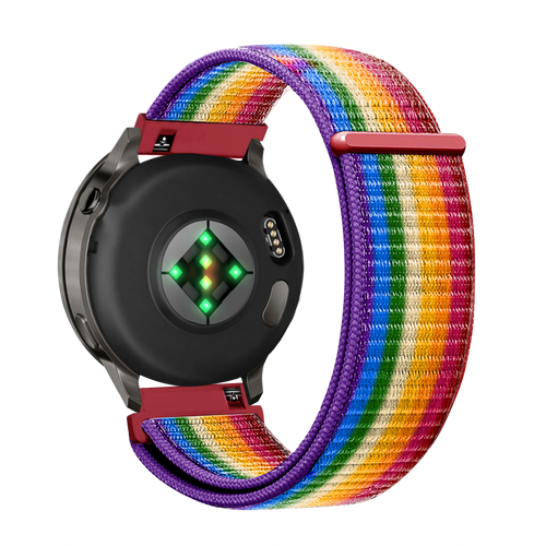 Bandz Bracelet nylon Loop Garmin Vivomove 3s (arc-en-ciel)