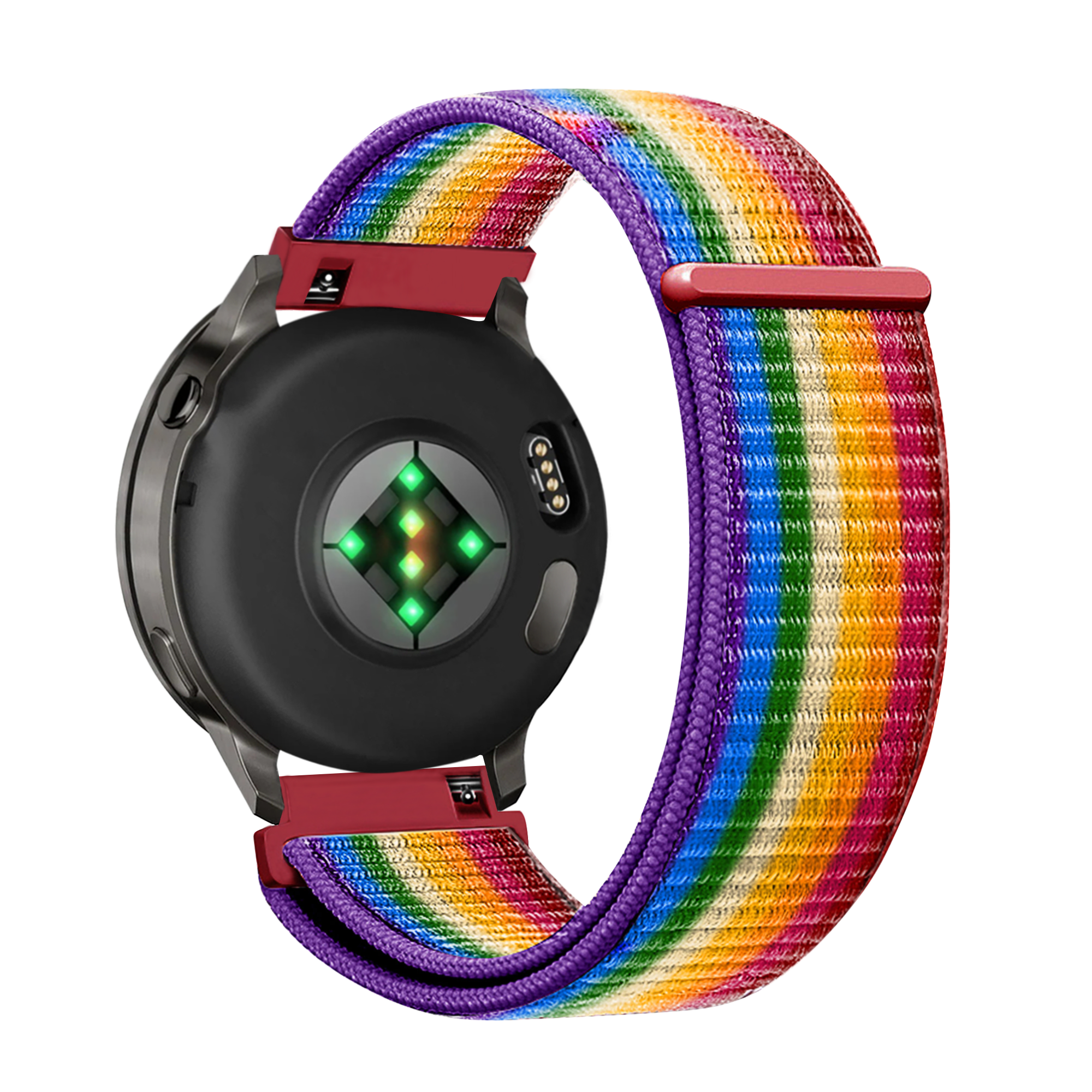 Bandz Bracelet nylon Loop Garmin Vivomove 3s (arc-en-ciel)