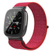 Bracelet nylon Fitbit Sense 2 (rouge)
