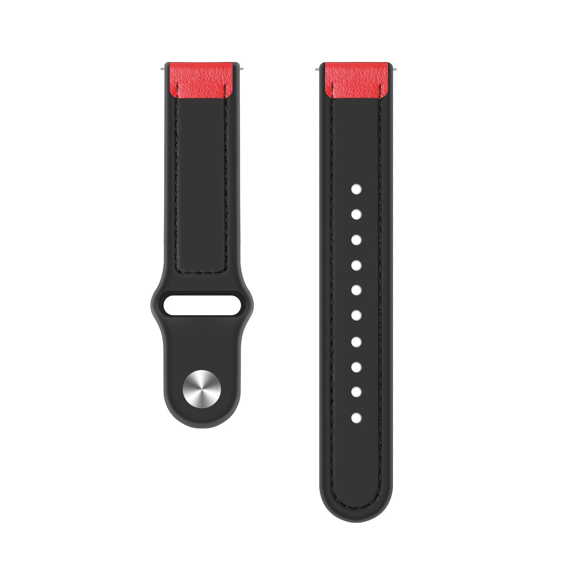Bracelet cuir hybride Amazfit Bip 3 (Pro) (rouge)