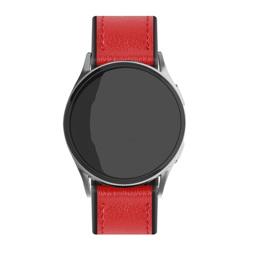 Bracelet cuir hybride Amazfit Bip 3 (Pro) (rouge)