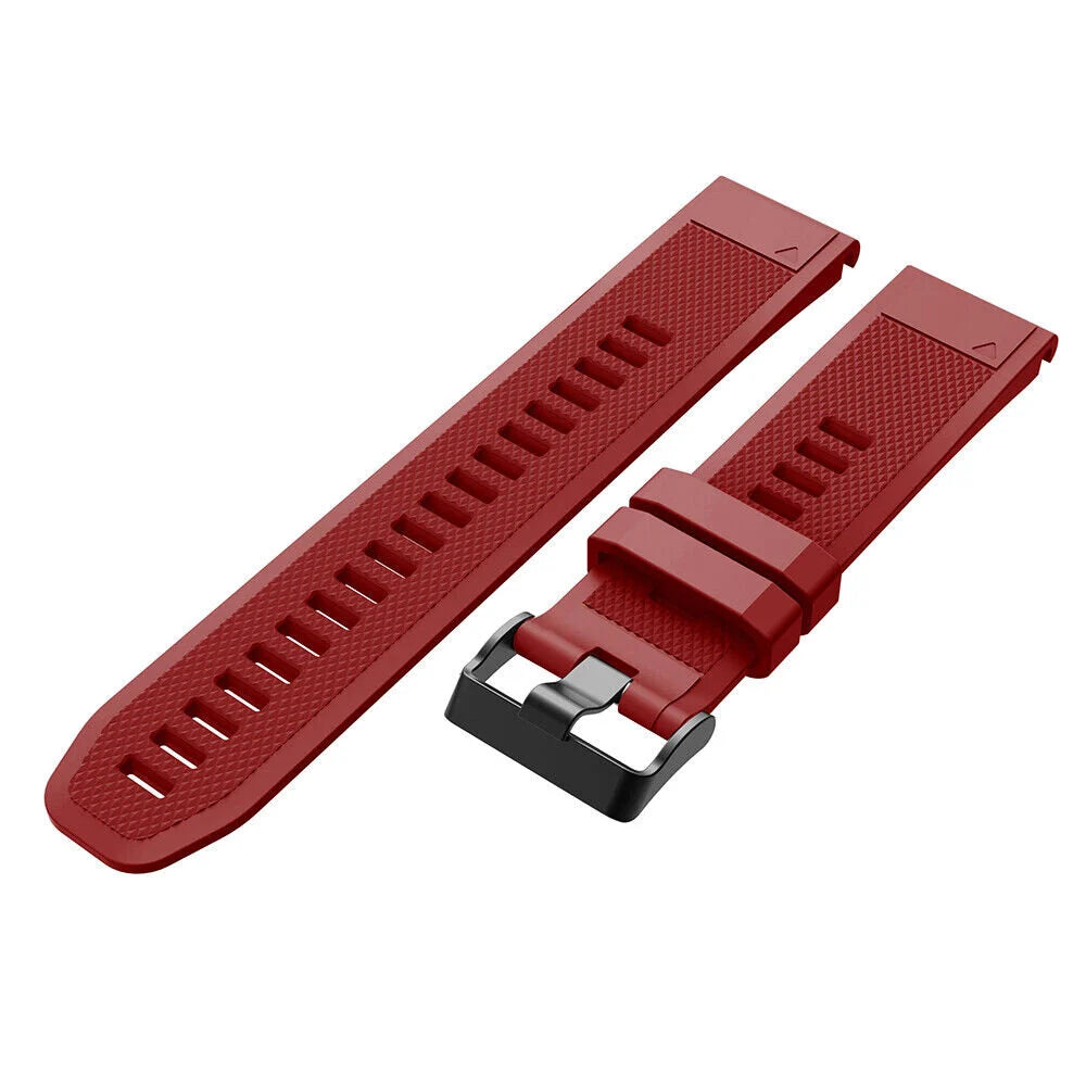 Bracelet silicone Garmin Tactix 8 - 47mm (rouge)