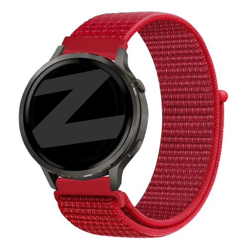 Bandz Bracelet nylon Loop Garmin Forerunner 245 (rouge)