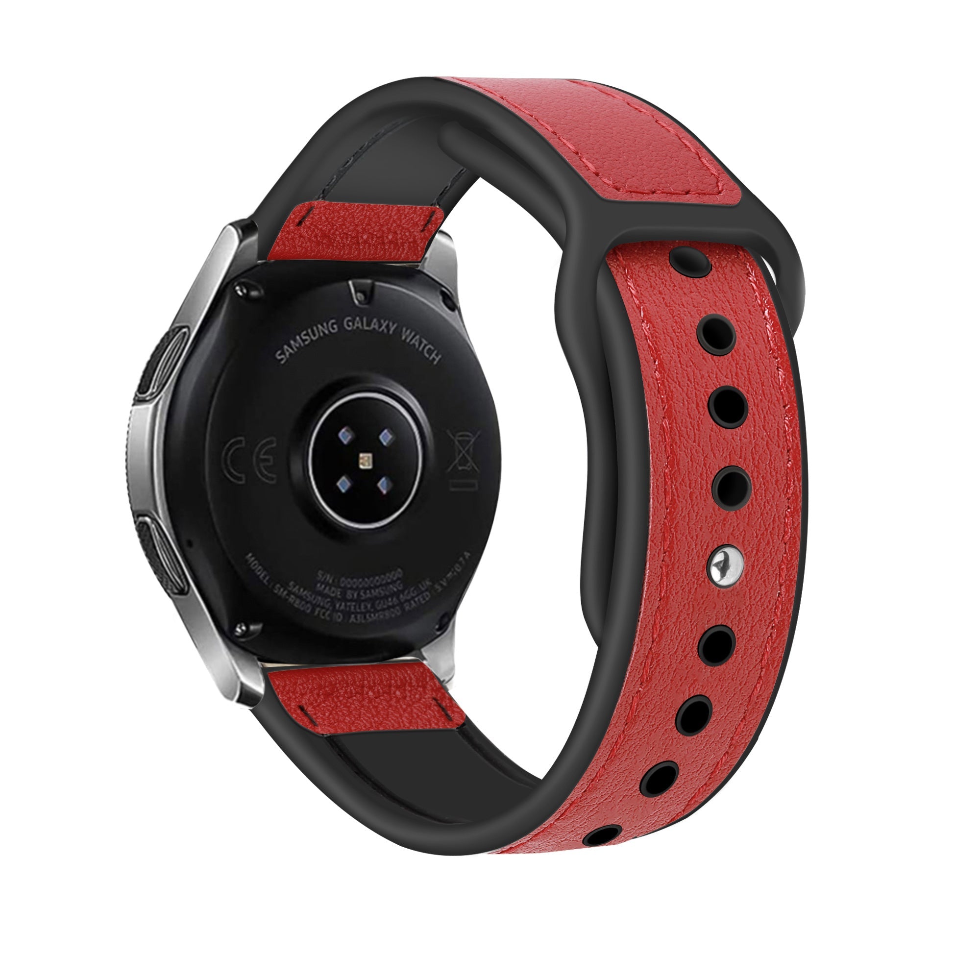 Bracelet cuir hybride Withings ScanWatch Nova (rouge)