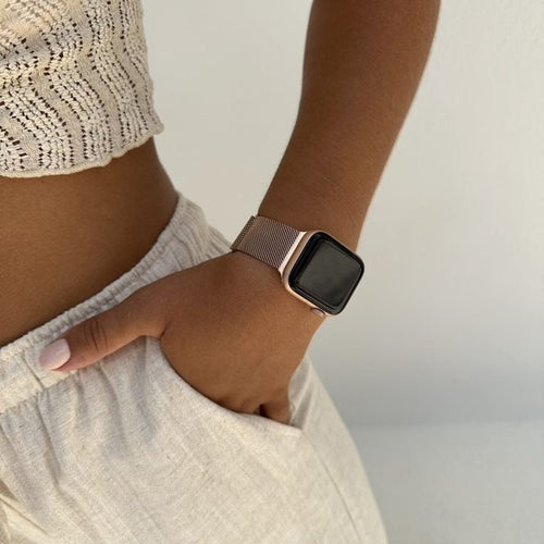 Bracelet milanais xoxo Wildhearts Apple Watch (rose/doré)