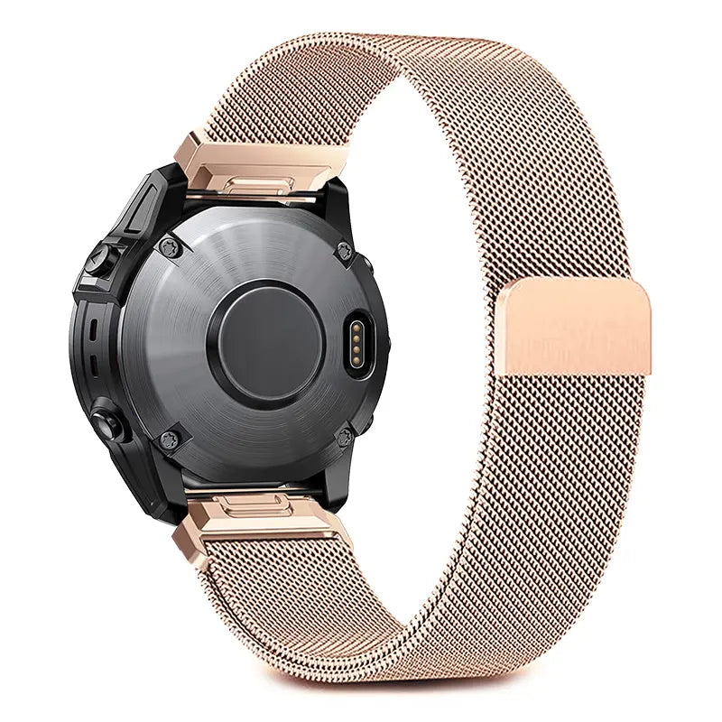 Bracelet milanais premium Garmin D2 Delta S (or rose)