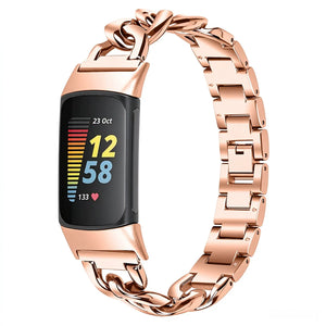 Steel Chain Strap, rose gold
