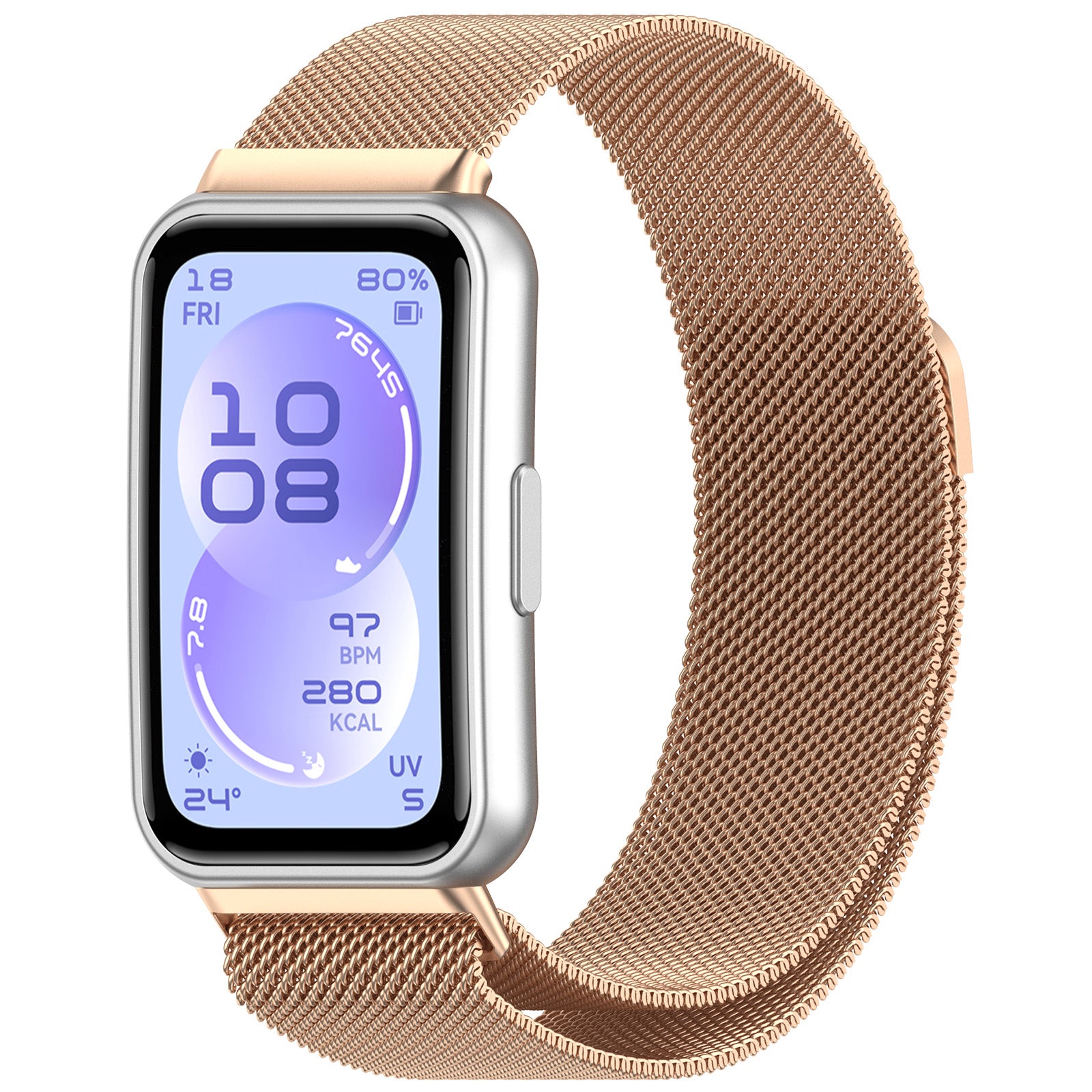 Bracelet milanais Huawei Band 11 Pro (or rose)