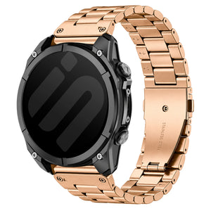 Garmin Approach S72 - 43mm Premium Steel Strap (Rose Gold)