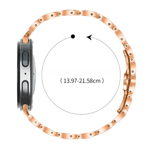 Bracelet acier fin Samsung Galaxy Watch 8 - 40mm (or rose)