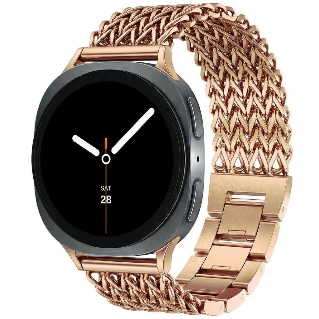 Samsung Galaxy Watch 9 - 44mm Metal Mesh Strap (Rose Gold)