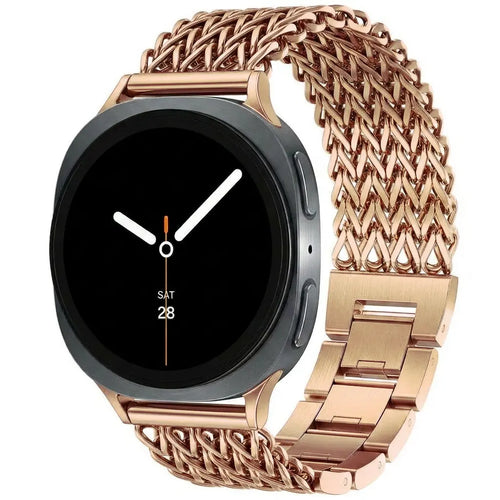 Samsung Galaxy Watch 8 Classic Metal Mesh Strap (Rose Gold)