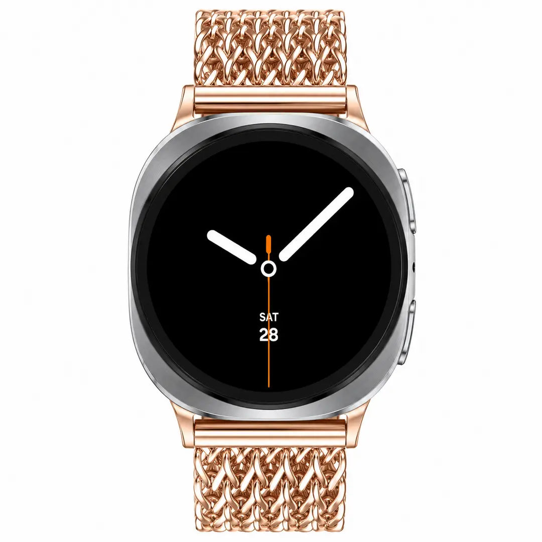 Samsung Galaxy Watch 8 - 40mm Metal Mesh Strap (Rose Gold)
