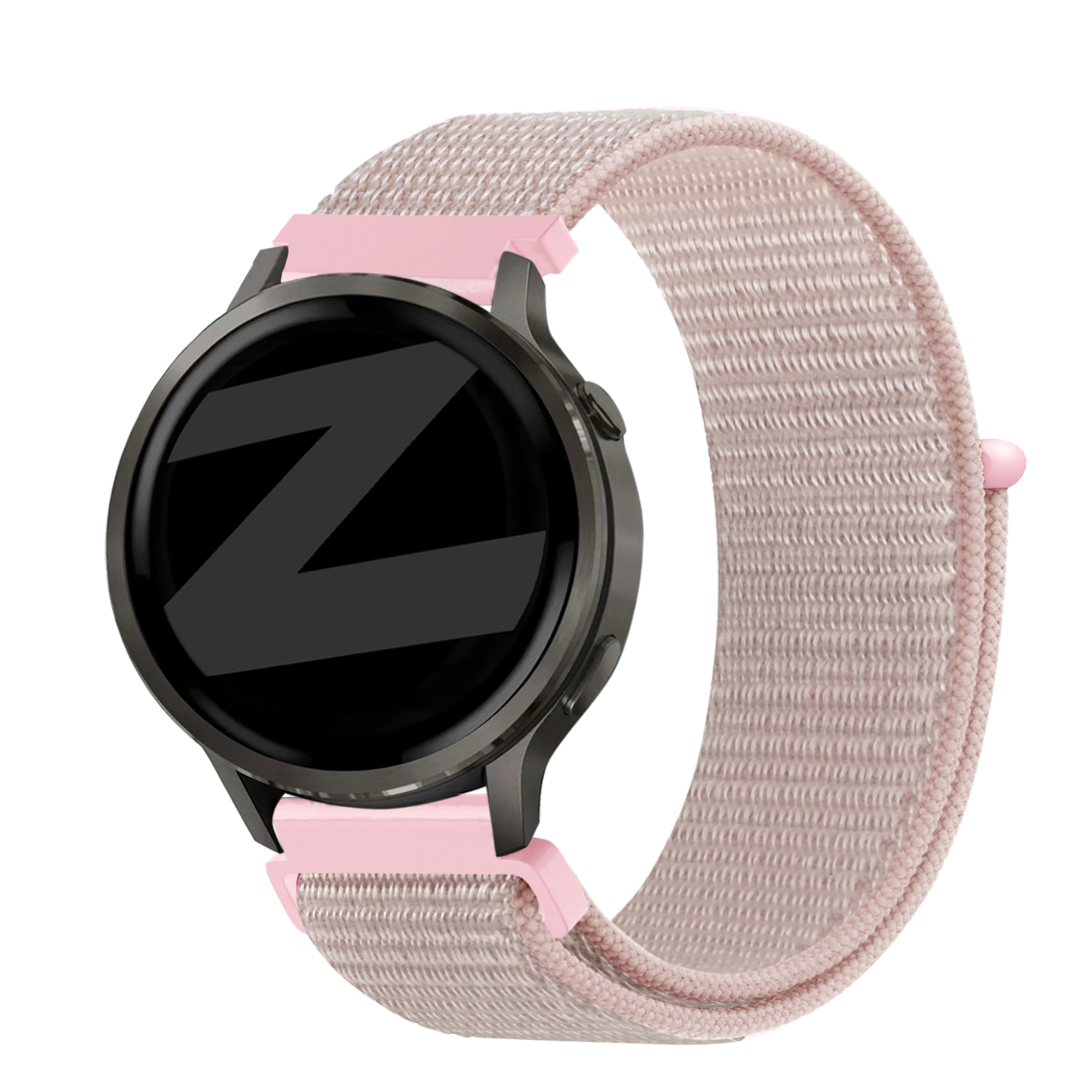Bandz Bracelet nylon Loop Garmin Forerunner 255s (rose or)
