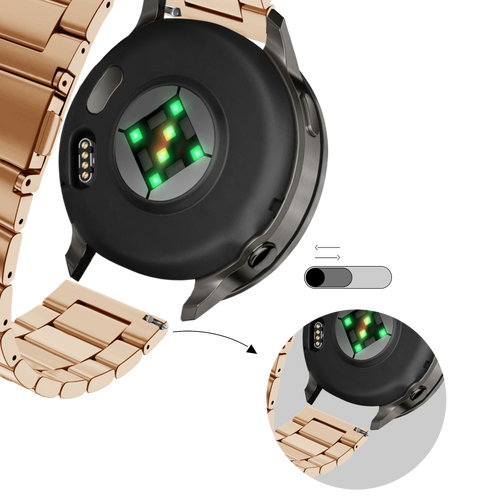 Bandz Bracelet acier 'Classic' Garmin Venu 4 - 41mm (rose or)