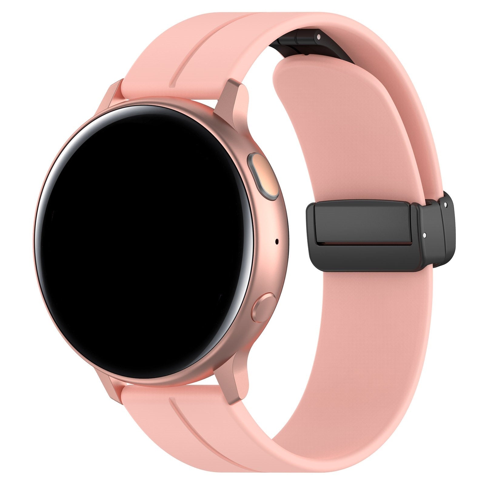Bracelet silicone avec boucle Withings ScanWatch 2 - 42mm (rose)
