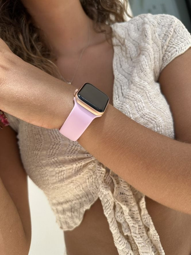 Bracelet silicone xoxo Wildhearts Apple Watch (rose vif)