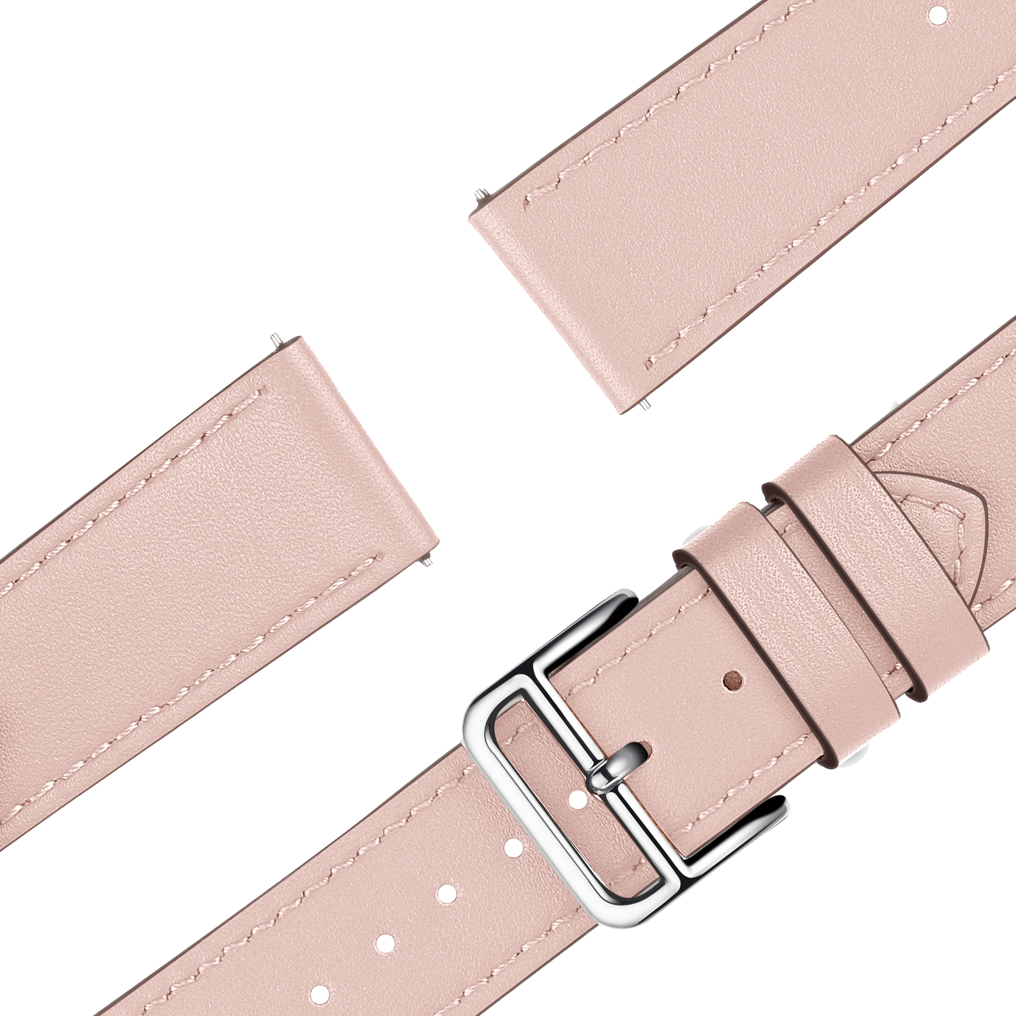 Bandz Bracelet cuir 'Deluxe' Garmin Vivoactive 4s (rose)