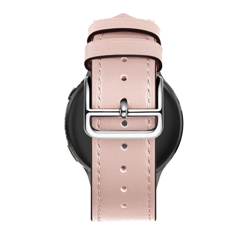 Bandz Bracelet cuir 'Deluxe' Garmin Vivomove 3s (rose)