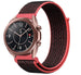 Bracelet nylon Samsung Galaxy Watch 3 41mm (noir/rouge)