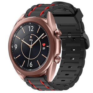 samsung-galaxy-watch-3-41mm-sportband-schwarz-rot