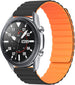 Bracelet silicone magnétique Samsung Galaxy Watch 3 45mm (noir/orange)