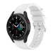 Bracelet Samsung Galaxy Watch 4 Classic 42mm silicone (blanc)