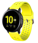 Bracelet silicone avec trous Samsung Galaxy Watch 42mm (jaune)