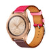 Bracelet cuir Samsung Galaxy Watch 42mm (rose/marron rouge)