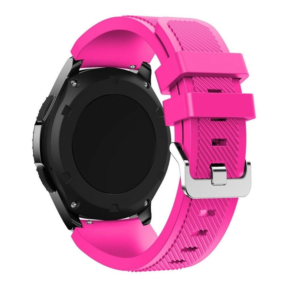 Bracelet silicone sergé Suunto 9 Peak Pro (rose brillante)