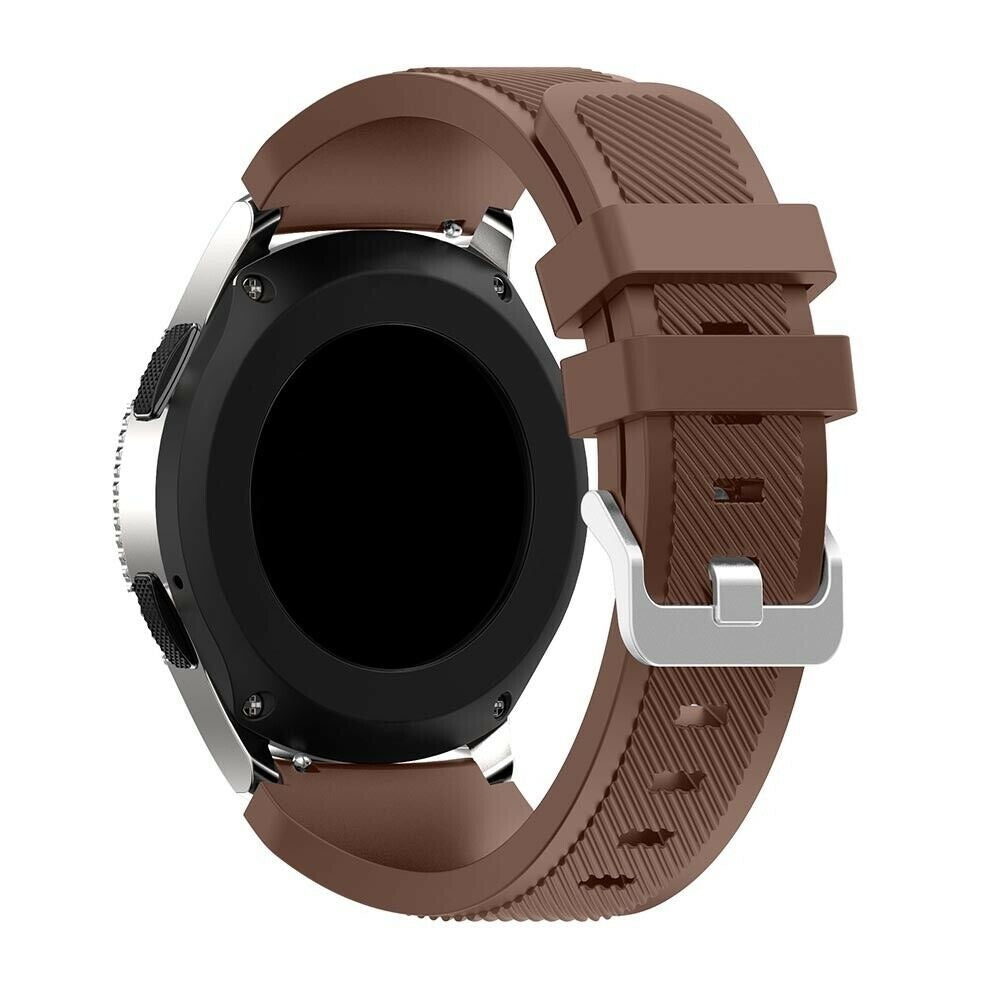 Bracelet silicone sergé Amazfit Balance 2 (marron)