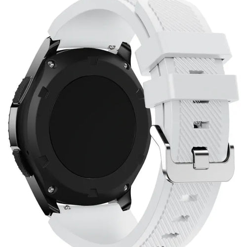 Bracelet silicone Fossil Gen 4 Explorist HR (blanc)