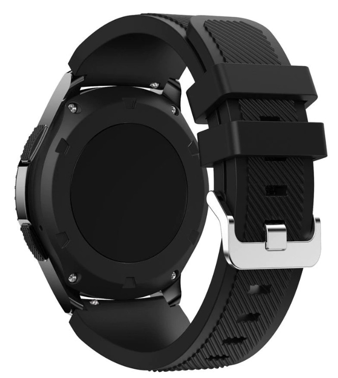Fossil Gen 4 Explorist (HR) Silicone Strap (Black)