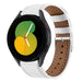 Samsung Galaxy Watch 5 40mm Leather Strap (White)