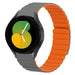 Bracelet silicone magnétique Galaxy Watch 5 - 40mm (gris/orange)