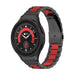 Bracelet acier maillons Galaxy Watch 5 Pro (noir/rouge)