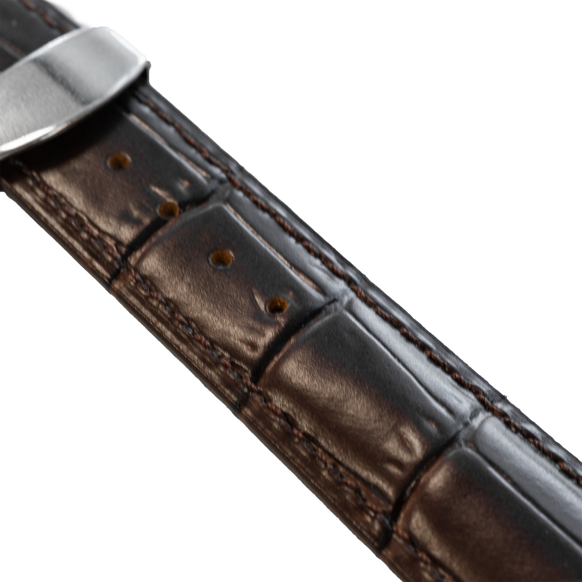 Bracelet cuir de luxe Withings Steel HR Sport (marron foncé)