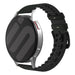 Bracelet silicone/cuir Fossil Gen 6 - 44mm (noir/vert)
