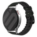 Bracelet silicone / cuir Fossil Gen 5 (vert)
