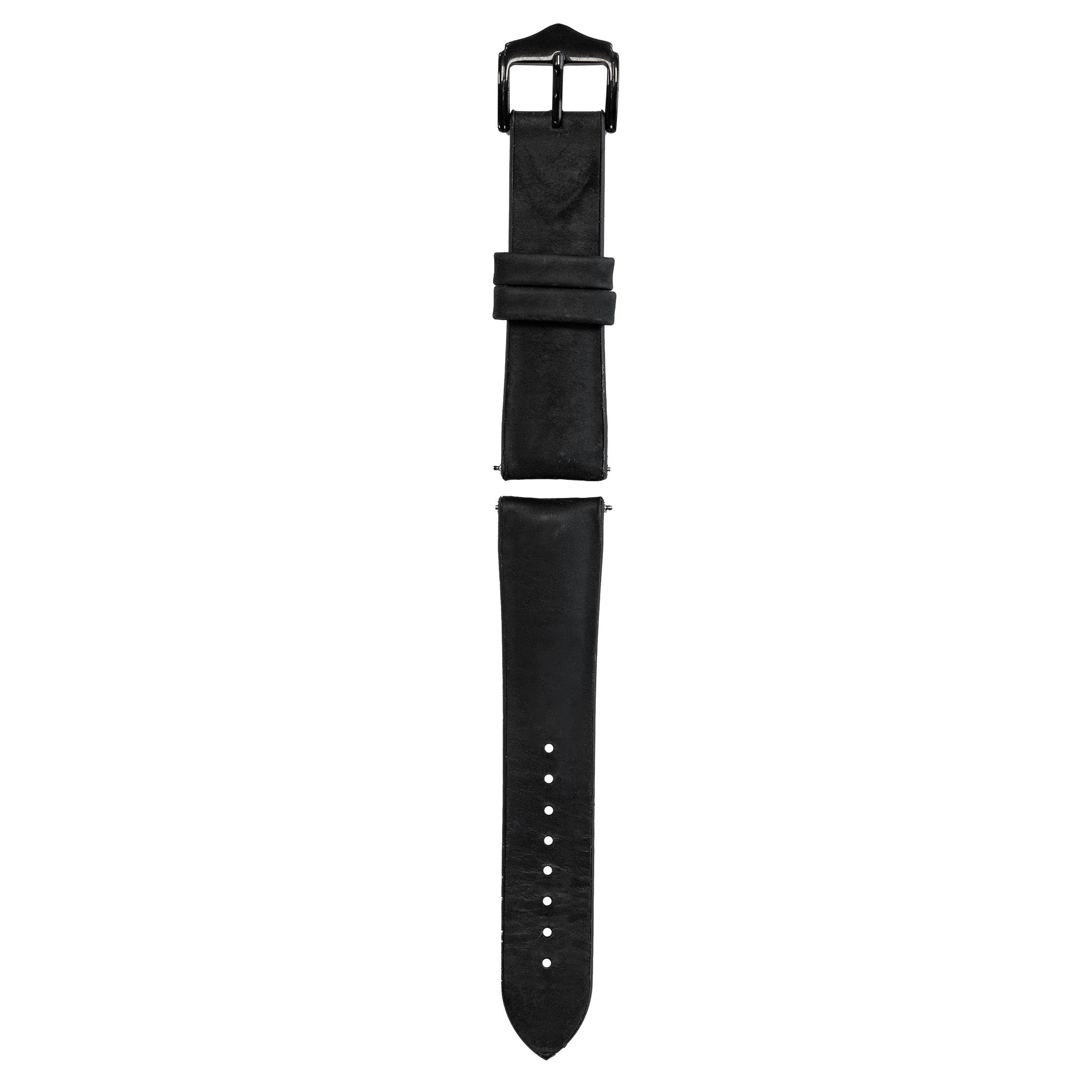 Bracelet silicone/cuir Polar Ignite 2 (noir)